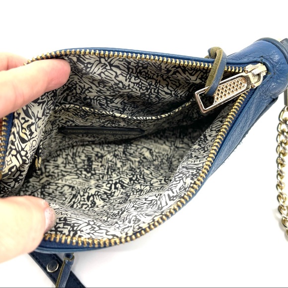 Rebecca Minkoff Mini MAC Chain Strap Crossbody Blu - Picture 10 of 12